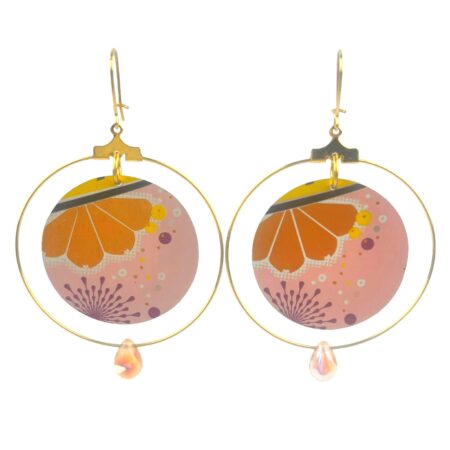 Boucles créoles Cassis grandes