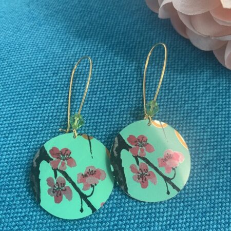 Boucles pendantes Fleur de Cerisier