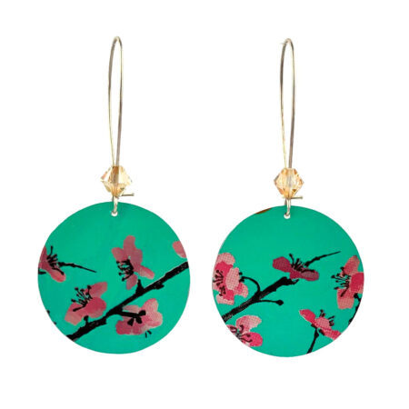 Boucles pendantes Fleur de Cerisier 4