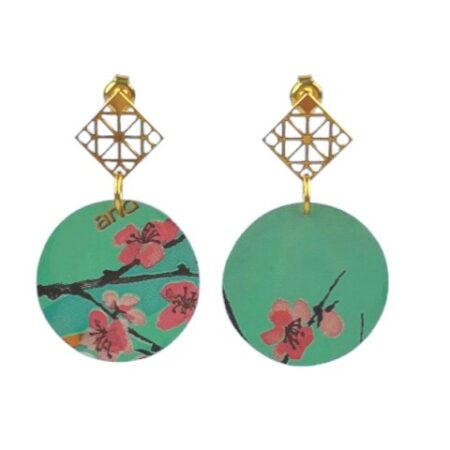 Boucles Fleur de Cerisier au carré