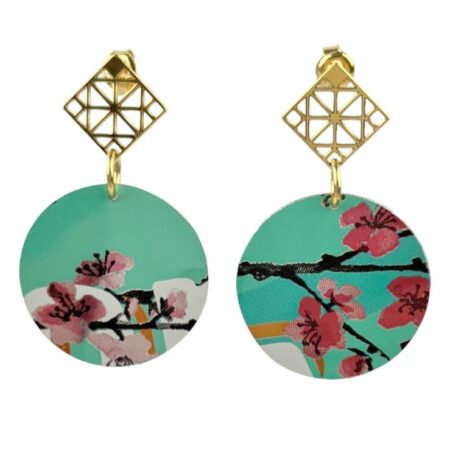 Boucles Fleur de Cerisier 2 au carré