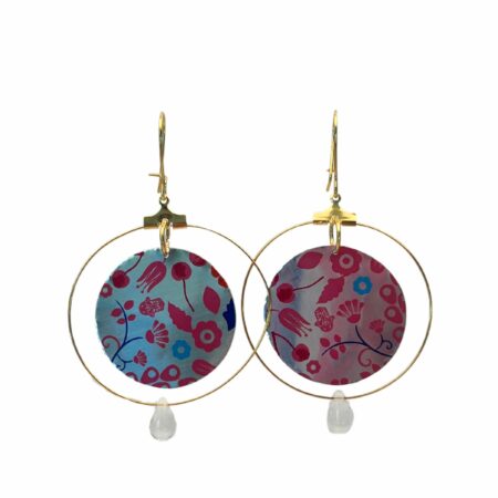 Boucles créoles cerise grandes