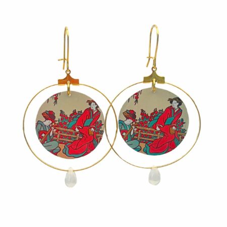 Boucles créoles Estampe grandes 2