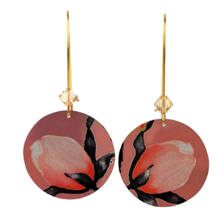Boucles pendantes Fleur de pêcher