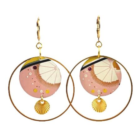 Boucles créoles Cassis 2 petites