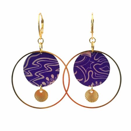 Boucles créoles Purple petites