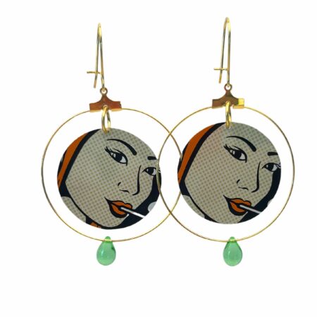 Boucles créoles rétro Ginger grandes