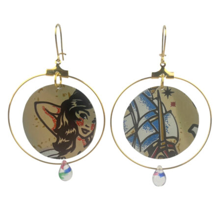 Boucles créoles Rockab grandes