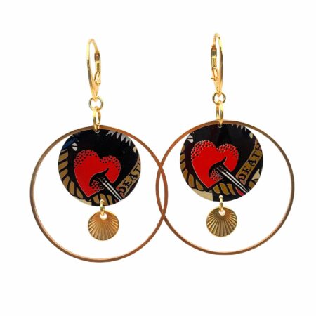 Boucles créoles Rockab petites 2