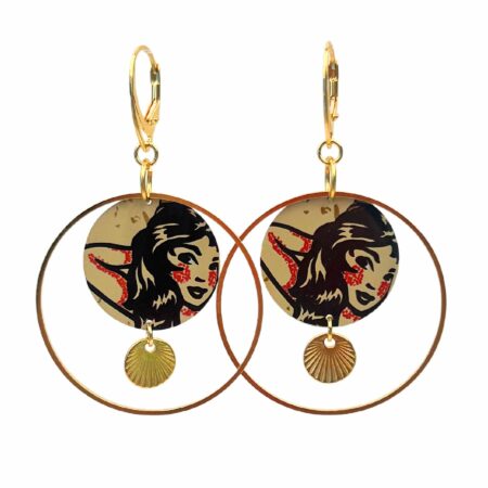 Boucles créoles Rockab petites 3