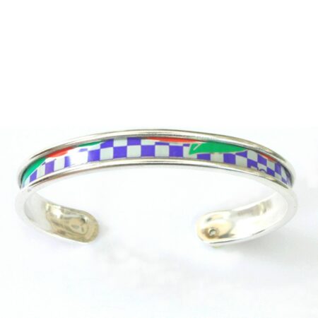 Manchette Damier bleu S