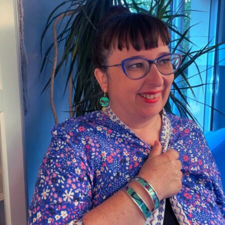 PARURE MANCHETTE ET PETITES CREOLES CERISIER