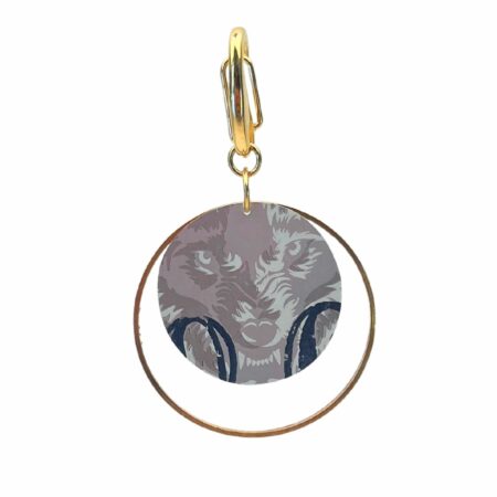 Pendentif loup argent